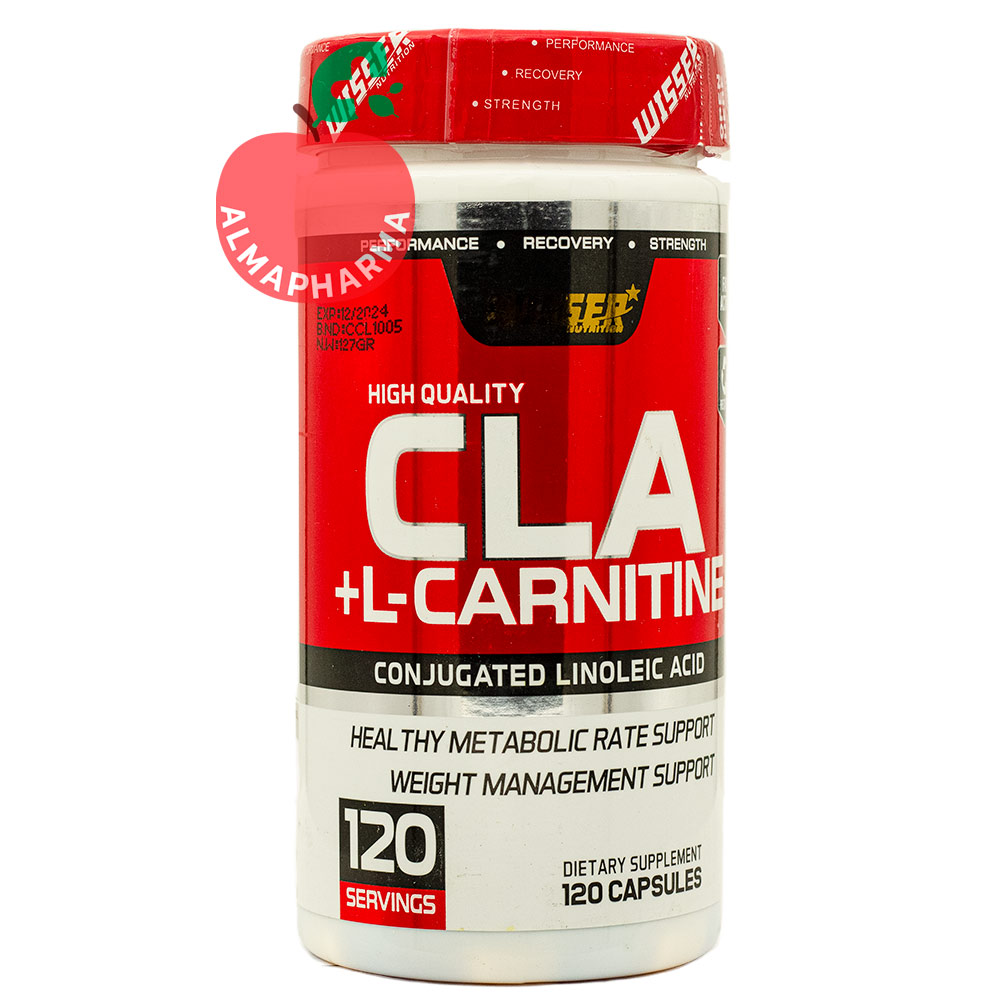 capsule-cla-with-l-carnitine-wisser-120-number---(6)-almapharma مکمل سی ال ای با ال کارنیتین ویثر 120 عدد