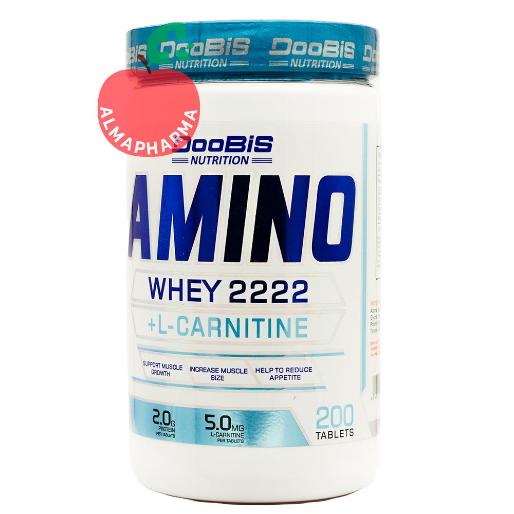 tablet-amino-2222-and-l-carnitine-doobis-200-numeric---(2)-almapharma قرص آمینو وی 2222 و ال کارنیتین دوبیس