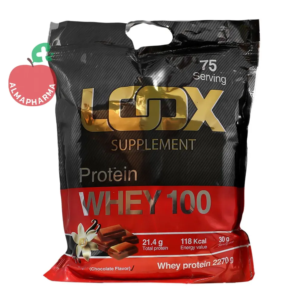 powder-loox-whey-protein-2270-g-29325-01 نمای جلویی پودر پروتئین وی ۱۰۰ درصد لوکس ۲۲۷۰ گرمی
