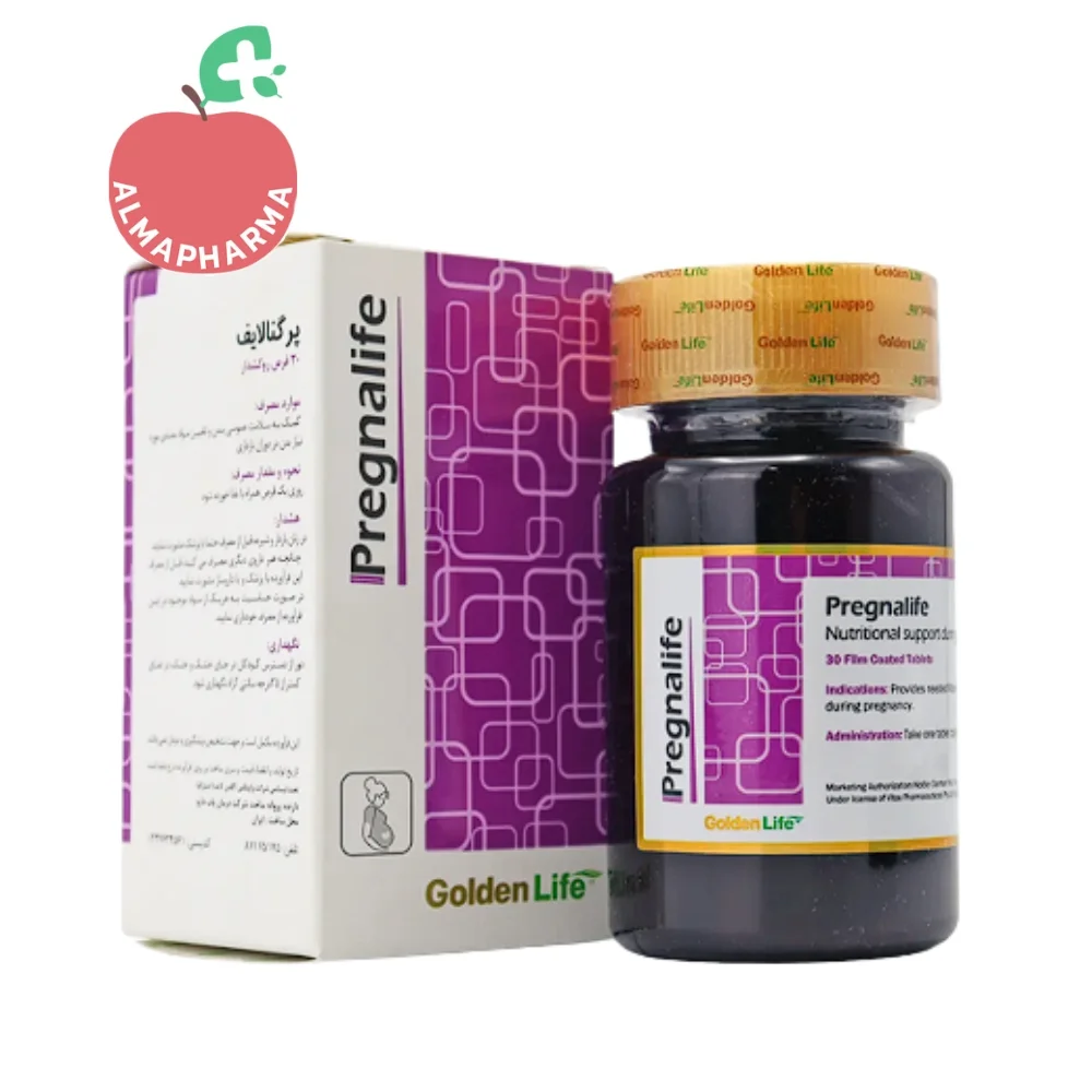 golden-life-pregnalife-30-tabs قرص مولتی ویتامین مینرال بارداری پرگنالایف گلدن لایف 30 عددی