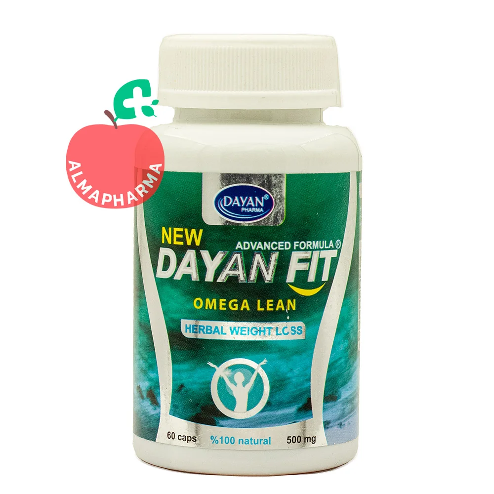 Dayan-Fit-Weight-Management-Tablets-90-Pcs-almapharma نمای جلویی کپسول دایان فیت دایان طب اکسیر 60 عددی مکمل گیاهی کاهش وزن با ترکیبات مهزل