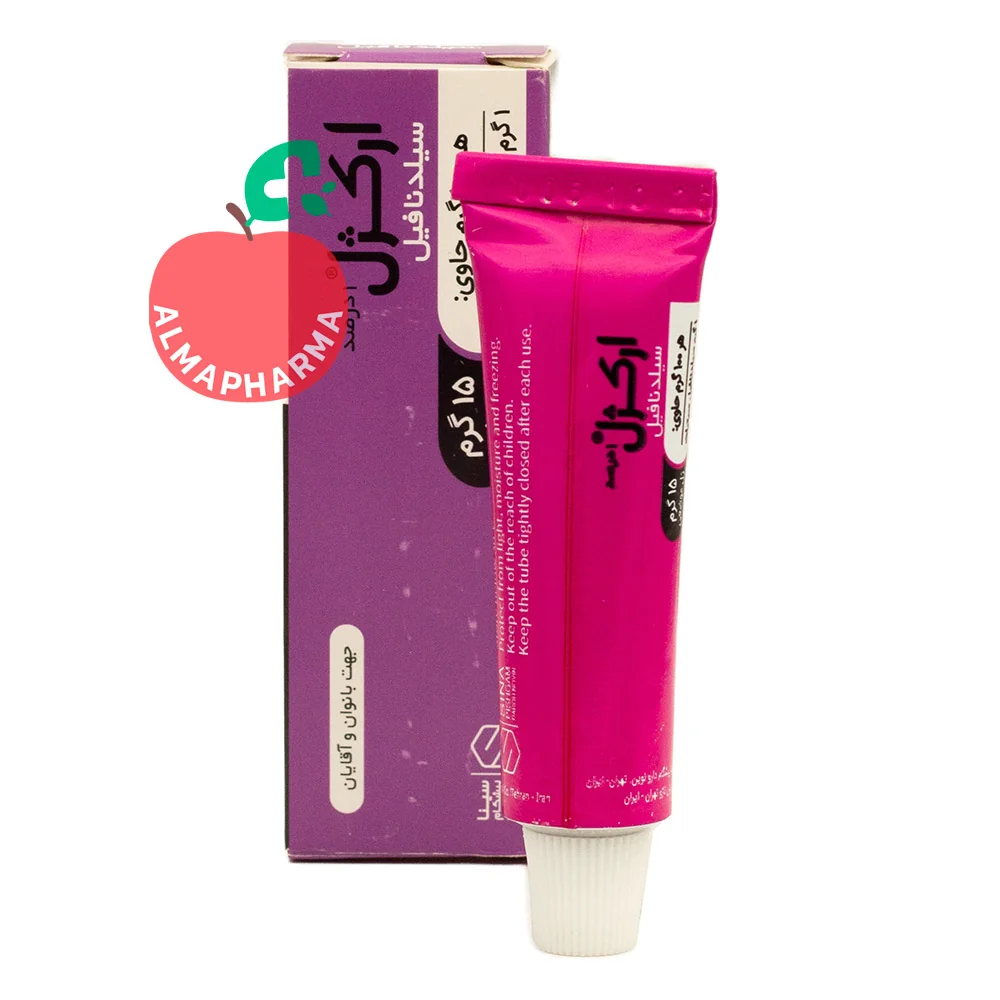 ErecGel-Sildenafil-Topical-Gel-(2)-almapharma نمای جلویی ژل موضعی سیلدنافیل ارکژل 1 درصد 15 گرم برای کمک به اختلال نعوظ و برانگیختگی جنسی