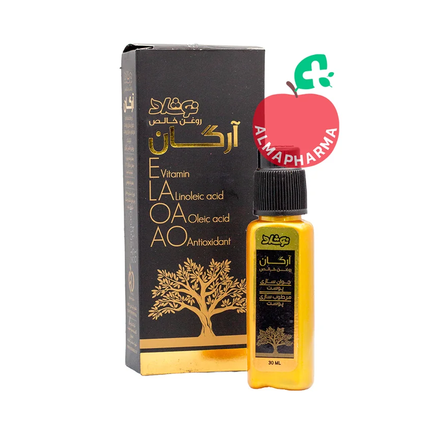 noshad-argan-oil-30ml نمای جلویی روغن خالص آرگان نوشاد ۳۰ میلی لیتر