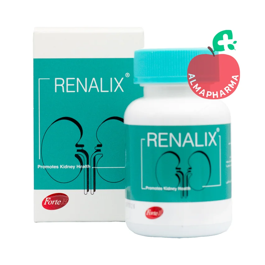 renalix-tablets (2) نمای جلویی قرص رنالیکس فورت ای سمر طب درمان 30 عددی