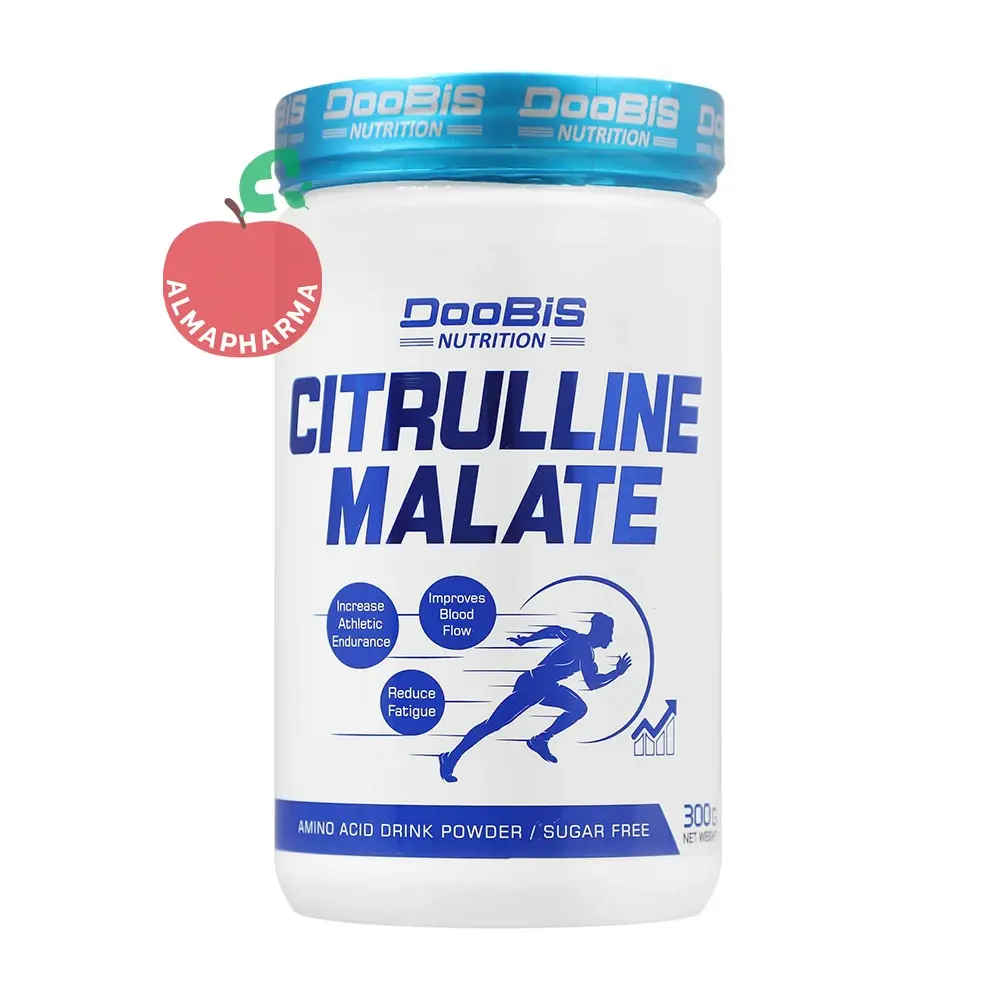 Doobis Citrulline Malate 300 g-almapharma نمای جلویی پودر ال سیترولین مالات دوبیس ۳۰۰ گرمی