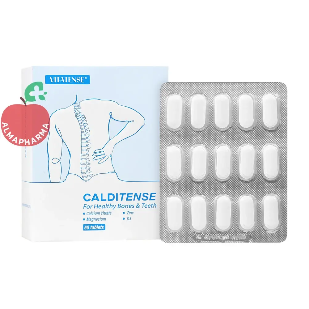 Calditense Ramona-almapharma نمای جلویی قرص کلدیتنس رامونا ۶۰ عددی