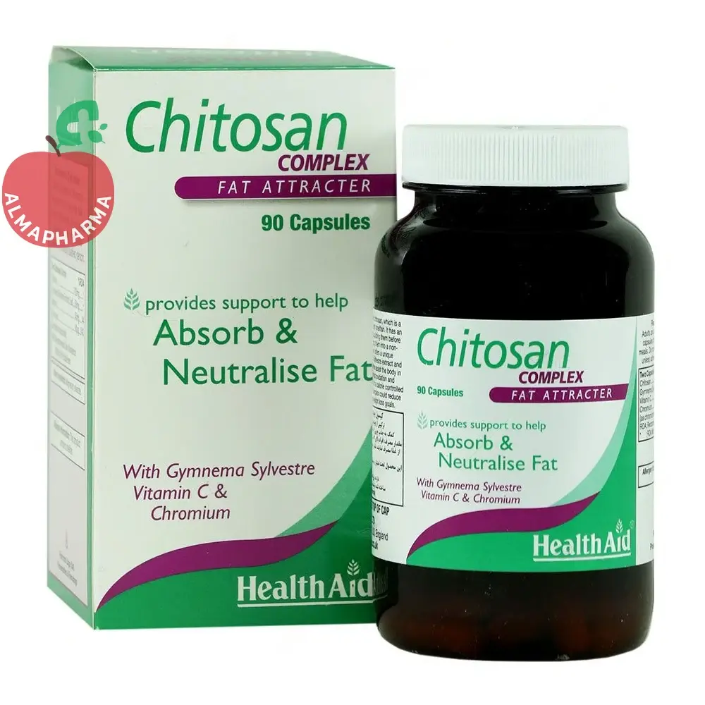 HealthAid Chitosan-almapharma کپسول چیتوسان کمپلکس هلث اید ۹۰ عددی