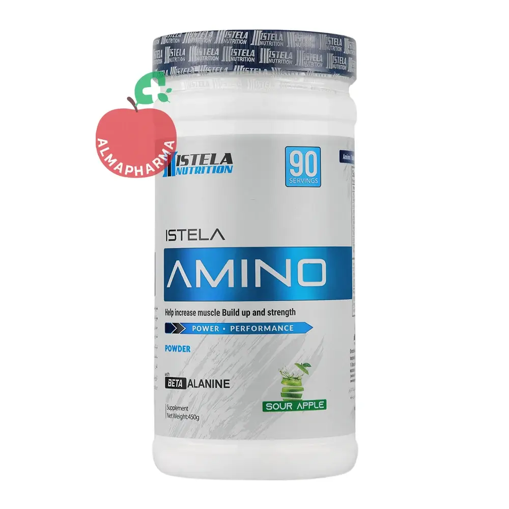 Istela Nutrition Nutrition Amino 450 g Sour Apple Powder-almapharma پودر آمینو استلا نوتریشن ۴۵۰ گرم