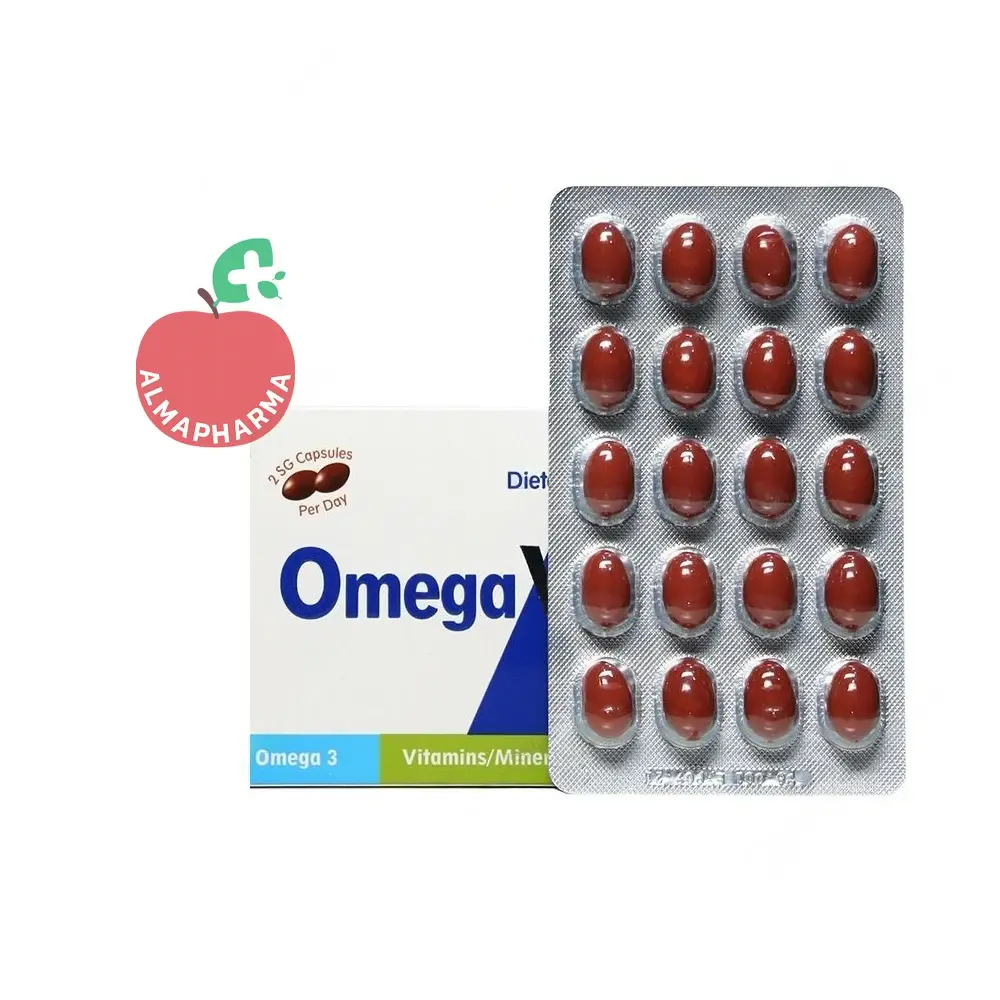 Dana Amga Oizhn-4-almapharma کپسول امگا ویژن دانا ۶۰ عددی - جعبه ۶۰ عددی - نمای جلو