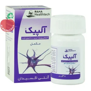 کپسول آلپیک ۳۰۰ میلی‌گرم رها ۳۰ عددی - نمای جلوی قوطی