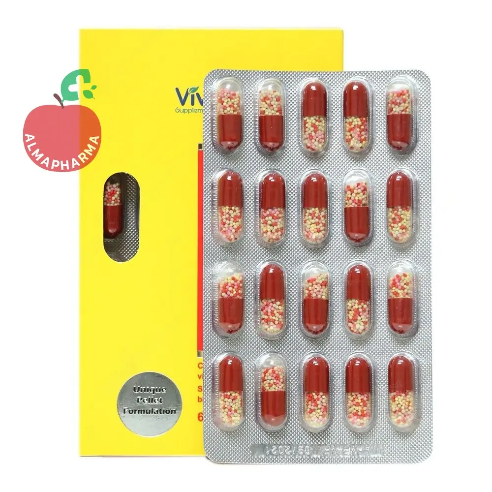 Vivation Frosis 60 Tabs-4-almapharma کپسول پلت فروسیس ویواتیون ۶۰ عددی - جعبه ۶۰ عددی - نمای جلو