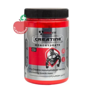 پودر کراتین مونوهیدرات آناویت آنا فارمد ۳۰۰ گرمی بدون طعم - قوطی ۳۰۰ گرمی - نمای جلو