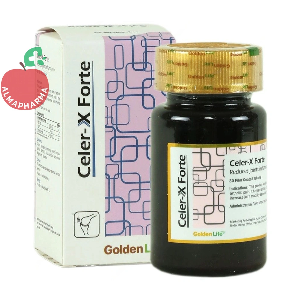 tablet-celer-x-forte-01_almafarma قرص سلرکس فورت گلدن لایف ۳۰ عددی - جعبه ۳۰ عددی - نمای جلو