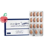 قرص دافلون ۵۰۰ میلی‌گرم سرویر ۳۰ عددی - جعبه ۳۰ عددی - نمای جلو