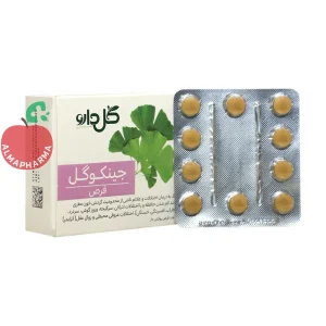 قرص جینکوگل گل دارو ۳۰ عددی - جعبه ۳۰ عددی - نمای جلو