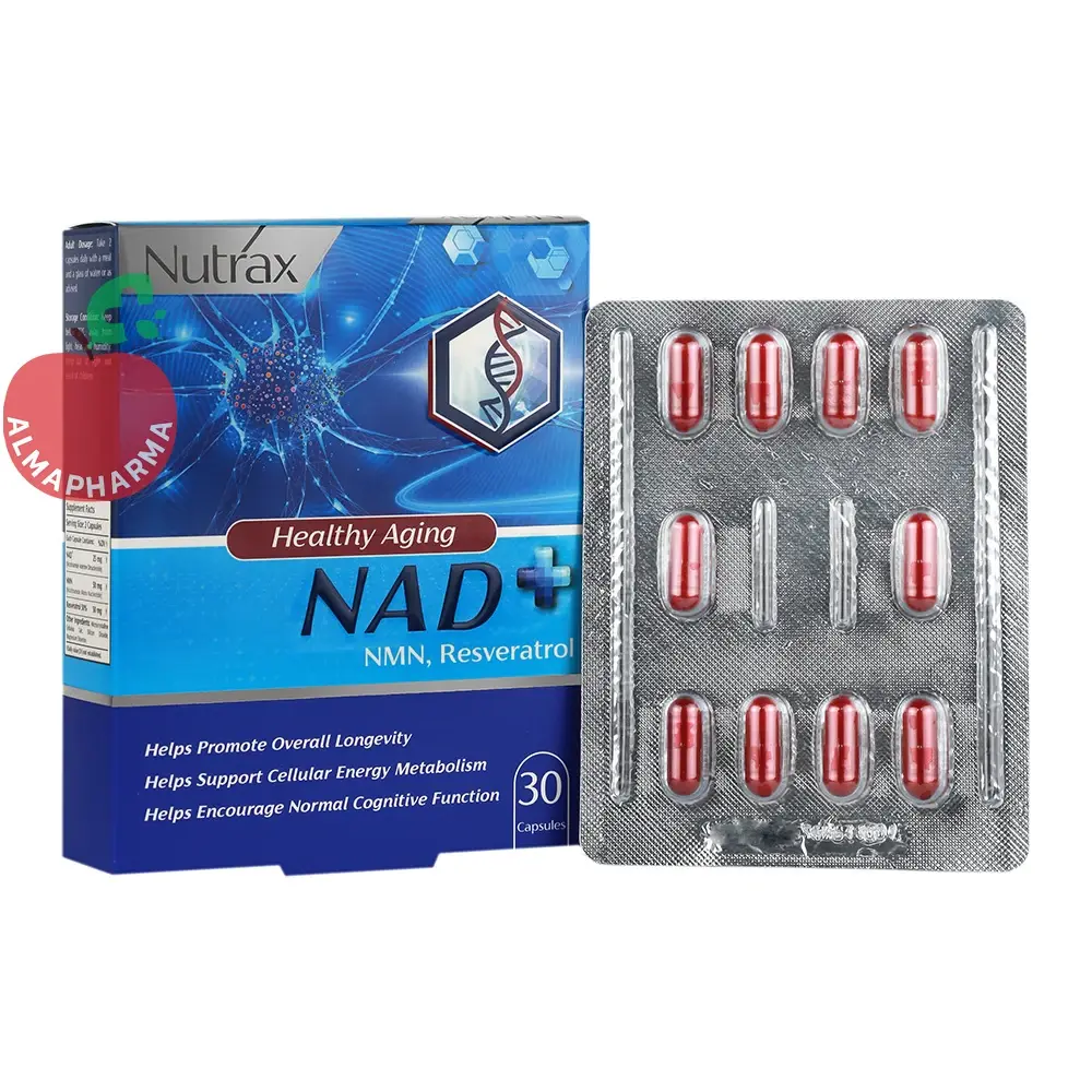 نوتراکس An A Di Plus-almapharma کپسول ان آ دی پلاس نوتراکس ۳۰ عددی - جعبه ۳۰ عددی - نمای جلو