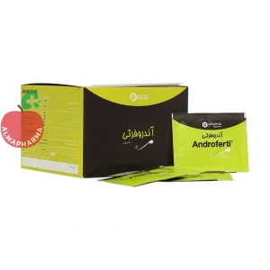 پودر ساشه آندروفرتی کیو فارما ۶۰ عددی - جعبه ۶۰ ساشه - نمای جلو